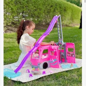 Barbie camper and pool RV